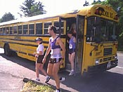 Bus to start of Sandcastle 10k