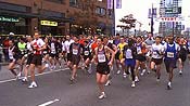 The race start