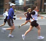 Women's pack after 1 mile