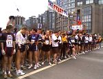 At the start line