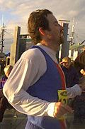 First finisher Peter Cardle