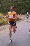 Mark Bomba at the finish line
