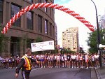 Just before the start