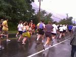 Rain didn't dampen the spirits of the participants
