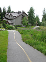 view of course: paved path